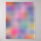 Kleuren Bloeiende 04 Aura Gradient Poster (Voorkant)