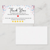 kleuren business dank u zelfgemaakt Rood & Blauw Visitekaartje (Voorkant / Achterkant)