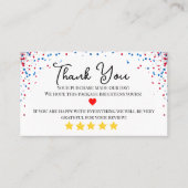 kleuren business dank u zelfgemaakt Rood & Blauw Visitekaartje (Voorkant)