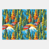 kleuren camping thema inpakpapier vel (Voorkant 2)