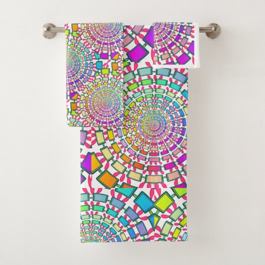 KLEUREN CIRKELS BAD HANDDOEK (Insitu)