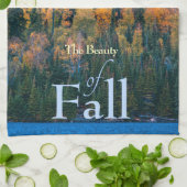 Kleuren de schoonheid van de Herfst keukenhanddoek (Gevouwen)