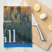 Kleuren de schoonheid van de Herfst keukenhanddoek (Quarter Fold)