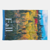 Kleuren de schoonheid van de Herfst keukenhanddoek (Horizontaal)