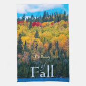 Kleuren de schoonheid van de Herfst keukenhanddoek (Verticaal)