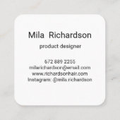 Kleuren die in visitekaartje met watervierkant wor (Achterkant)