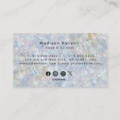 Kleuren Edelsteen Opal Textuur Visitekaartje (Achterkant)