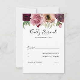  Kleuren Elegant Stoffig Roos Bruiloft RSVP