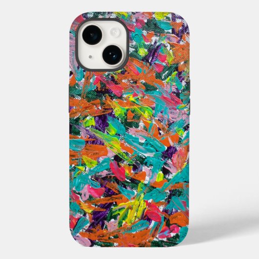 Kleuren en expressies in acrylverf Case-Mate iPhone case (Achterkant)