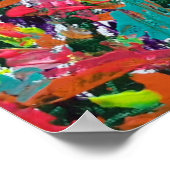 Kleuren en expressies in acrylverf poster (Hoek)