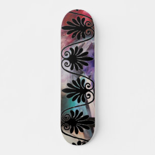 Kleuren en kader skateboard