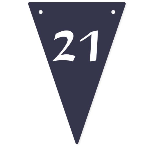 Kleuren en nummers: 21 vlaggetjes (Eerste vlag)