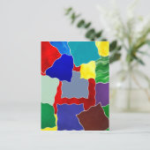 Kleuren en stalen briefkaart (Staand voorkant)