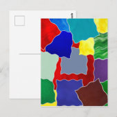 Kleuren en stalen briefkaart (Voorkant / Achterkant)