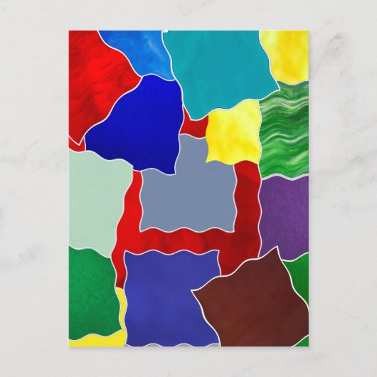 Kleuren en stalen briefkaart (Voorkant)