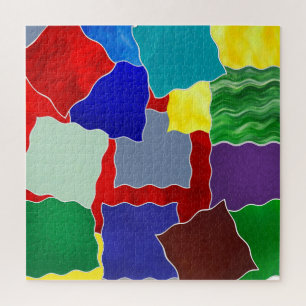 Kleuren en stalen legpuzzel