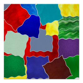 Kleuren en stalen perfect poster