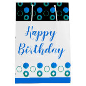 Kleuren en tekst personaliseren medium cadeauzakje (Achterkant)