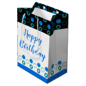 Kleuren en tekst personaliseren medium cadeauzakje (Achterkant Gekanteld)