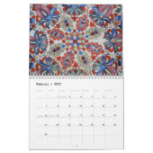 Kleuren en texturen van Israël Kalender (Feb 2027)