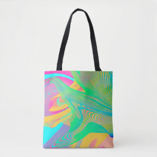 KLEUREN FLUO - Fractale Kunst - Tote Bag