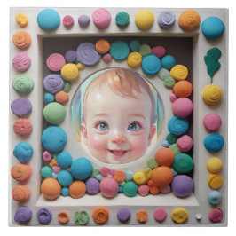 Kleuren frame tegeltje