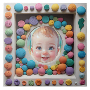 Kleuren frame tegeltje