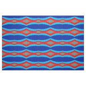 kleuren golven blauw rood grijs stof (Fat Quarter)