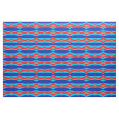 kleuren golven blauw rood grijs stof (Yard (91,4 cm))