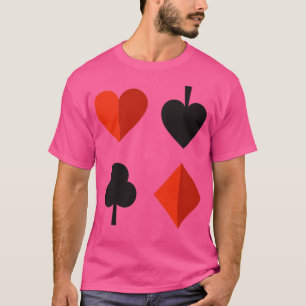 Kleuren Harten Schoppen Klaveren Ruiten spelen ds T-shirt