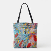 Kleuren Holi Canvas tas (Achterkant)