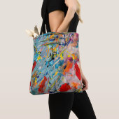Kleuren Holi Canvas tas (Dichtbij)