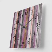 kleuren Hout Kijk uit Vierkante Klok (Hoek)