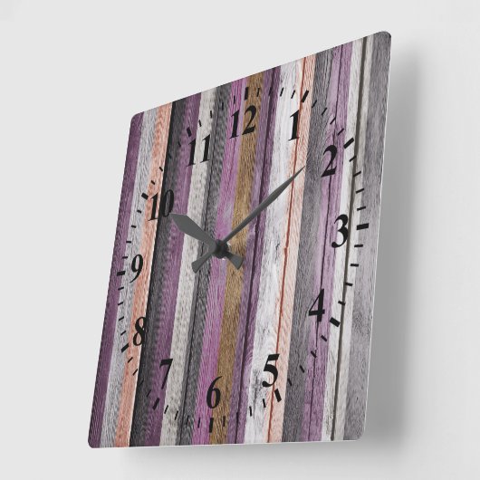  kleuren Hout Kijk uit Vierkante Klok (Hoek)