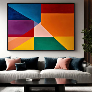 Kleuren in balans canvas afdruk