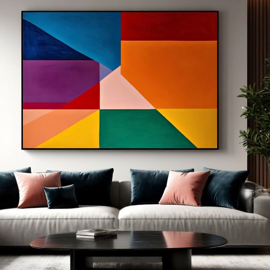 Kleuren in balans canvas afdruk