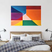 Kleuren in balans canvas afdruk (Insitu (Slaapkamer))