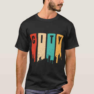 Kleuren in de stad t-shirt