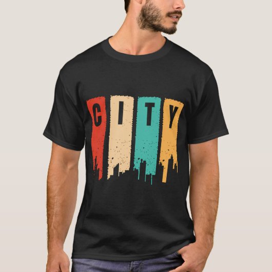 Kleuren in de stad t-shirt (Voorkant)