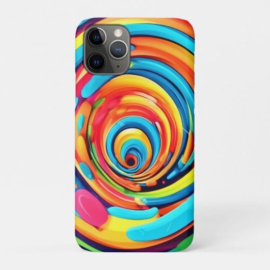 Kleuren in een psychedelische tunnel Case-Mate iPhone case (Achterkant)