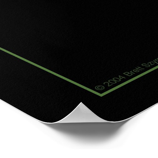 kleuren in golven poster (Hoek)