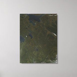 Kleuren in het noordwesten van Rusland Canvas Afdruk