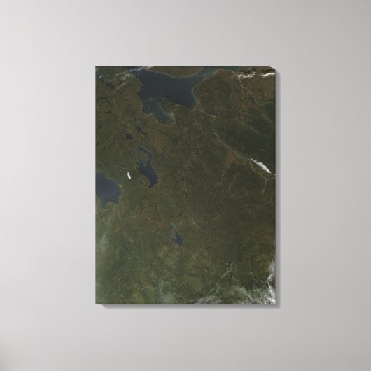 Kleuren in het noordwesten van Rusland Canvas Afdruk (Voorkant)