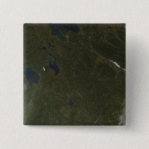 Kleuren in het noordwesten van Rusland Vierkante Button 5,1 Cm