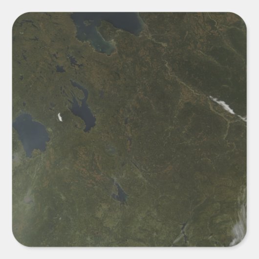 Kleuren in het noordwesten van Rusland Vierkante Sticker (Voorkant)