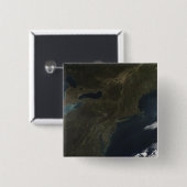 Kleuren in het oosten van de Verenigde Staten Vierkante Button 5,1 Cm (Voorkant /achterkant)