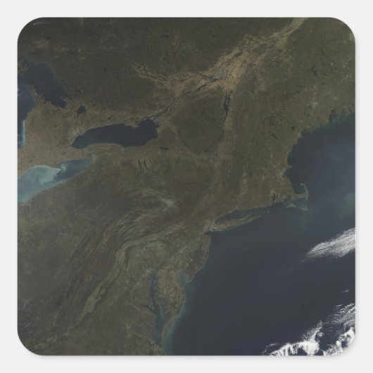 Kleuren in het oosten van de Verenigde Staten Vierkante Sticker (Voorkant)