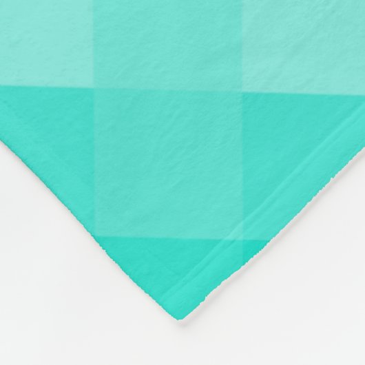 Kleuren in turquoise pixelig herhalingspatroon fleece deken (Hoek)