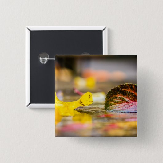 Kleuren invallen vierkante button 5,1 cm (Voorkant /achterkant)