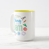 Kleuren is My Jam Coffee mok (Voorkant links)